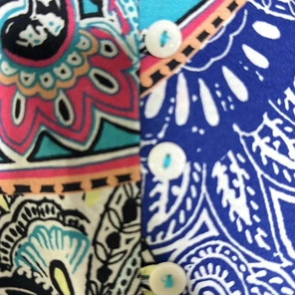 Chico’s Sleeveless Paisley Button-Back Shirt size 3 -XL - Picture 5 of 7